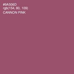 #9A506D - Cannon Pink Color Image